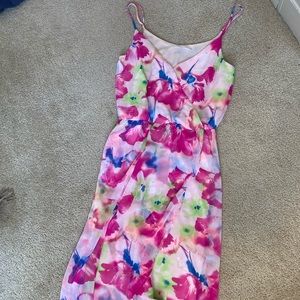 Floral high low dress